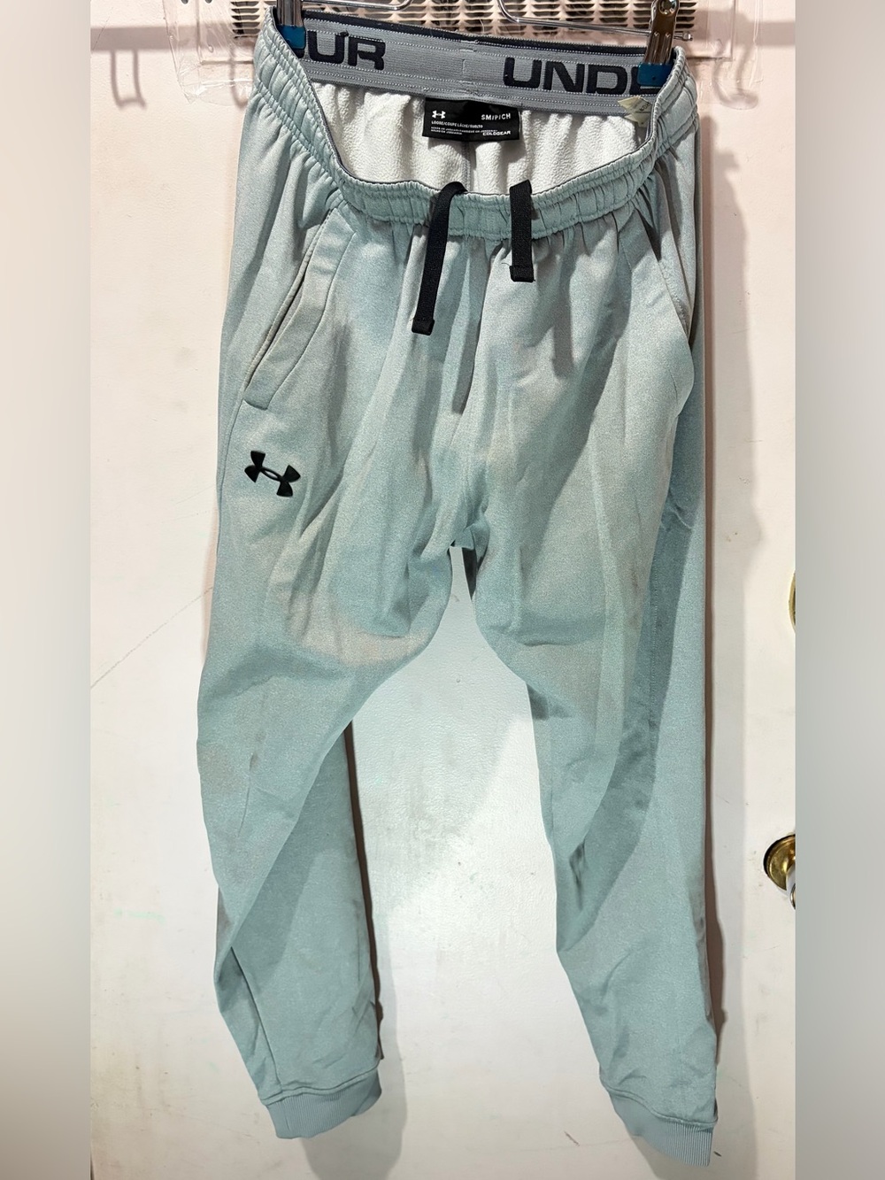 Under Armour Mint Green Jogger Pants with Black Accents